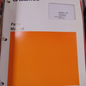 Daewoo M200TC-III Parts Manual