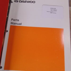 Daewoo M300-III Parts Manual