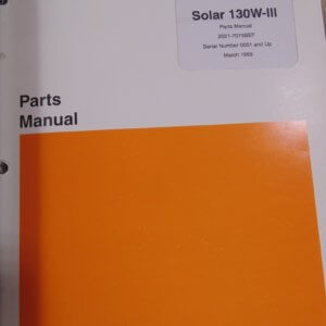 Daewoo Solar130W-III Parts Manual