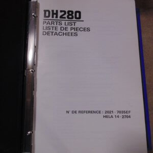 Daewoo DH280 Excavator Parts Manual