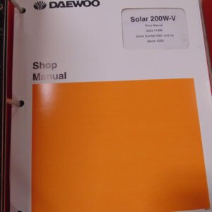Daewoo Solar 200W-V Shop Manual