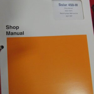 Daewoo Solar 450-III Excavator Shop Manual