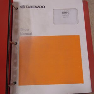 Daewoo DH50 Excavator Shop Manual
