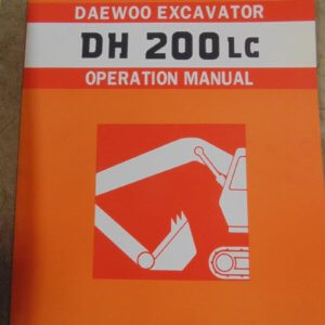 Daewoo DH200 LC Excavator Operator Manual