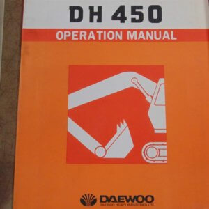 Daewoo DH450 Excavator Operator Manual