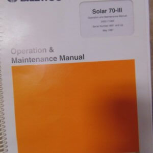 Daewoo Solar 70-III Operation & Maintenance Manual
