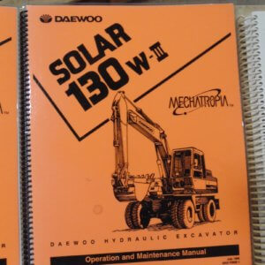 Daewoo Solar 130W-III Operator and Maintenance Manual