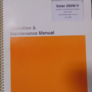 Daewoo Solar 200W-V Operator and Maintenance Manual