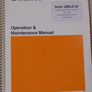 Daewoo Solar 280LC-III Operator and Maintenance Manual