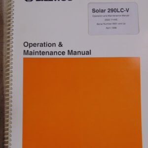 Daewoo Solar 290LC-V Operator and Maintenance Manual