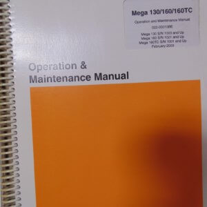 Daewoo Mega 130/160/160TC Excavator Operator and Maintenance Manual