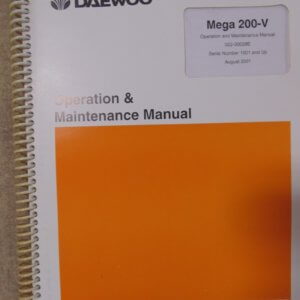 Daewoo Mega 200-V Operator and Maintenance Manual