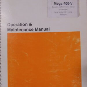 Daewoo Mega 400-V Excavator Operator and Maintenance Manual