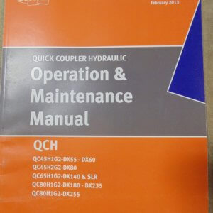 Doosan QCH Quick Coupler Hydraulic Operator and Maintenance Manual