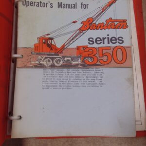 Koehring 350 Series Excavator Operator Manual