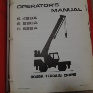 Koehring Rough Terrain Crane Operator Manual