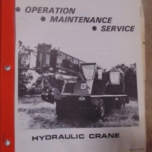 Koehring T-888 Hydraulic Crane Operator, Service and Maintenance Manual