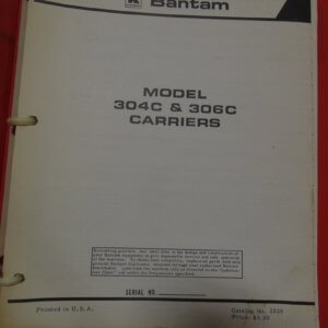 Koehring 304 & 306C Carriers Parts Manual