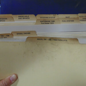 Allis Chalmers Model 700-706-706B Forklift Service Manual