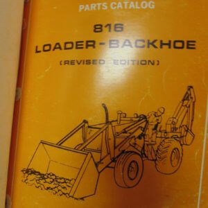 Allis Chalmers Model 816 Loader Backhoe Parts Manual