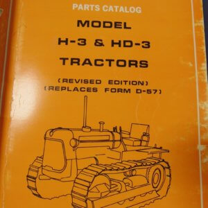 Allis Chalmers Model H-3 & HD-3 Tractor Parts Manual