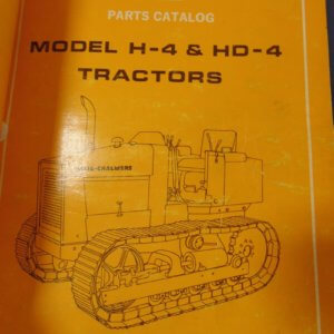 Allis Chalmers Model H-4 & HD-4 Tractor Parts Manual