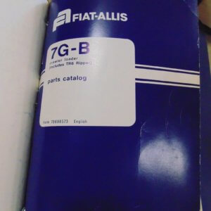 Fiat Allis 7G-B Crawler Loader Parts Manual
