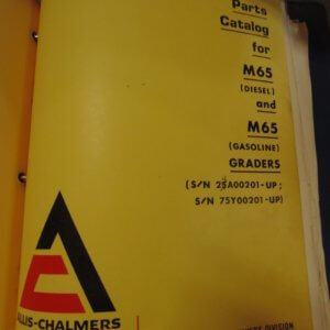 Allis Chalmers M65 Diesel & M65 Gasoline Motor Grader Parts Manual
