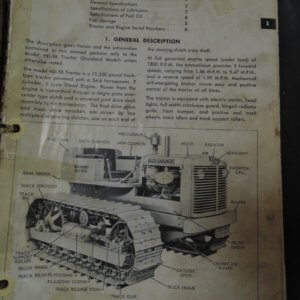 Allis Chalmers HD-58 Track Type Tractor Service Manual