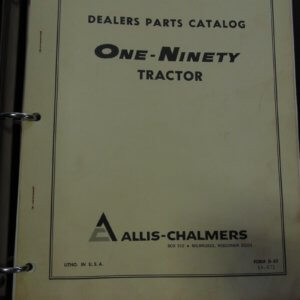 Allis Chalmers 190 Tractor Parts Manual