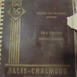 Allis Chalmers HD6 Tractor Service Manual