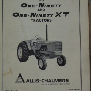 Allis Chalmers 190 & 190XT Tractor Operator Manual