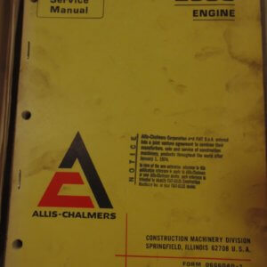 Allis Chalmers 2900 Engine Service Manual