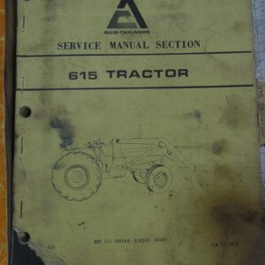 Allis Chalmers Model 615 Tractor Service Manual