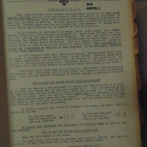 Allis Chalmers Muster Repair and Parts Manual