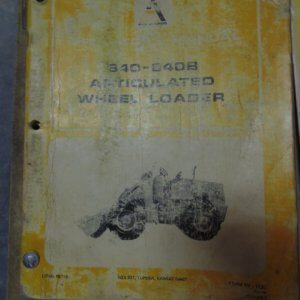 Allis Chalmers 840-840B Articulated Wheel Loader Operator and Parts Manual