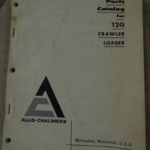 Allis Chalmers 12G Crawler Tractor Parts Manual
