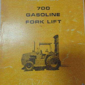 Allis Chalmers 700 Gasoline Forklift Parts Manual