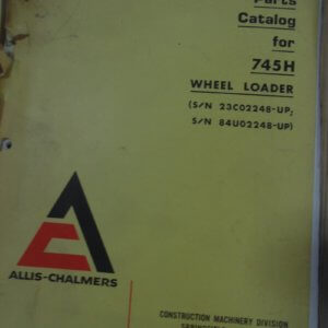 Allis Chalmers 745H Wheel Loader Parts Manual