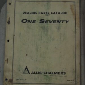 Allis Chalmers One Seventy Tractor Parts Manual