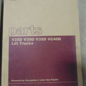 Caterpillar V25D; V30D; V35D; VC40D Lift Trucks Parts Manual