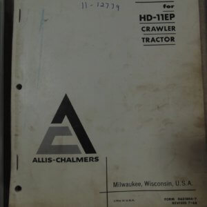 Allis Chalmers HD11EP Crawler Tractor Parts Manual