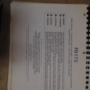 Allis Chalmers FD175 Parts Manual