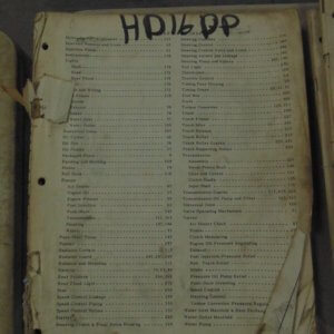 Allis Chalmers HD16DP Parts Manual