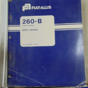 Fiat Allis 260B Motor Grader Parts Manual