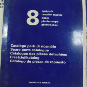 Fiat Allis 8 Dozer/ Crawler Tractor Parts Manual