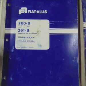 Fiat Allis 260B Tractor Scraper and 261B Elevating Tractor Scraper Service Manual