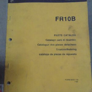 Fiat Allis FR10B Wheel Loader Parts Manual