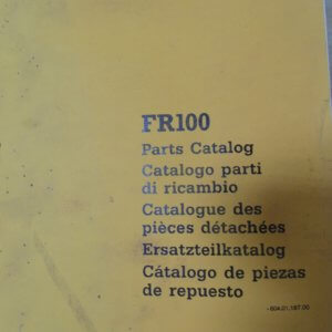 Fiat Allis FR100 Wheel Loader Parts Manual