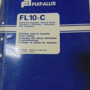 Fiat Allis FL10C Motor Grader Parts Manual